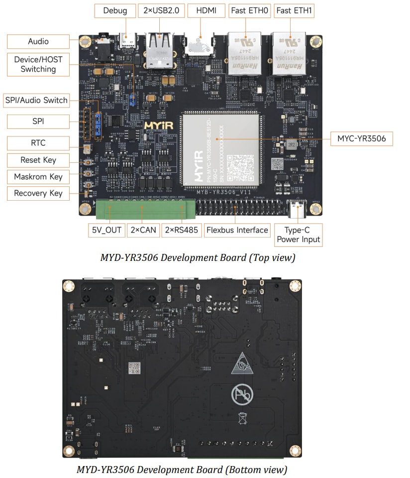 MYIR MYD-YR3506 Development Boards